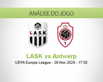 Prognóstico LASK Antwerp (26 Novembro 2020)