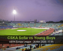 Prognóstico CSKA Sofia Young Boys (26 Novembro 2020)