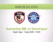 Prognóstico Gaziantep BB Demirspor (12 January 2025)