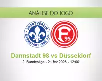 Prognóstico Darmstadt 98 Düsseldorf (21 February 2026)