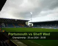 Prognóstico Portsmouth Sheff Wed (25 October 2024)