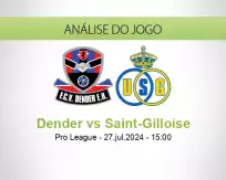 Prognóstico Dender Saint-Gilloise (27 July 2024)