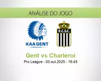 Prognóstico Gent Charleroi (03 October 2025)