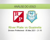 Prognóstico River Plate Guaireña (05 Março 2021)