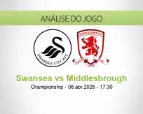 Prognóstico Swansea Middlesbrough (06 April 2026)