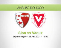 Prognóstico Sion Vaduz (28 Fevereiro 2021)