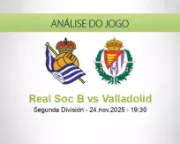 Prognóstico Real Soc B Valladolid (24 November 2025)