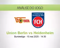 Prognóstico Union Berlin Heidenheim (10 May 2025)