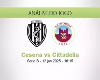 Prognóstico Cesena Cittadella (12 January 2025)