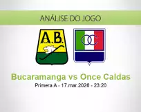 Prognóstico Bucaramanga Once Caldas (19 March 2026)