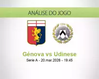 Prognóstico Génova Udinese (20 March 2026)