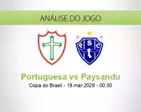 Prognóstico Portuguesa Paysandu (18 March 2026)