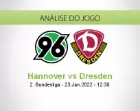 Prognóstico Hannover Dresden (23 Janeiro 2022)