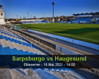 Prognóstico Sarpsburgo Haugesund (16 Maio 2021)