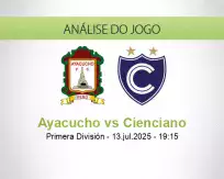 Prognóstico Ayacucho Cienciano (13 July 2025)