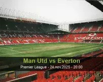 Prognóstico Man Utd Everton (24 November 2025)