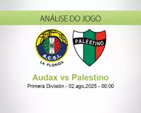 Prognóstico Audax Palestino (02 August 2025)