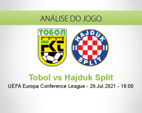 Prognóstico Tobol Hajduk Split (29 Julho 2021)
