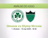 Prognóstico Omonia Olymp Nicosia (15 March 2026)