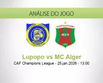 Prognóstico Lupopo MC Alger (25 January 2026)