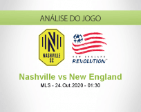 Prognóstico Nashville SC New England (24 Outubro 2020)