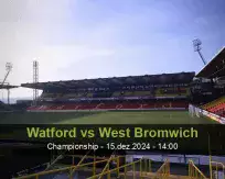 Prognóstico Watford West Bromwich (15 December 2024)