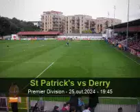 Prognóstico St Patrick's Derry (25 October 2024)