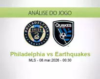 Prognóstico Philadelphia Earthquakes (08 March 2026)