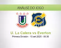 Prognóstico U. La Calera Everton (13 September 2025)