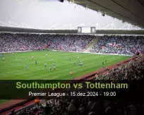 Prognóstico Southampton Tottenham (15 December 2024)