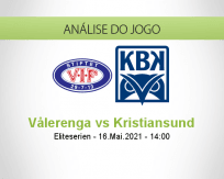 Prognóstico Vålerenga Kristiansund (16 Maio 2021)
