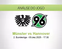 Prognóstico Münster Hannover (05 December 2025)