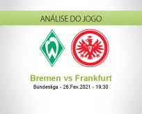 Prognóstico Bremen Frankfurt (26 Fevereiro 2021)