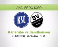 Prognóstico Karlsruhe Sandhausen (08 Fevereiro 2022)