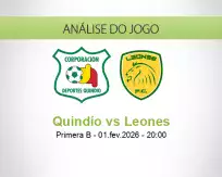 Prognóstico Quindío Leones (01 February 2026)