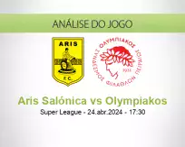 Prognóstico Aris Salónica Olympiakos (24 April 2024)