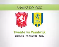 Prognóstico Twente Waalwijk (16 February 2025)