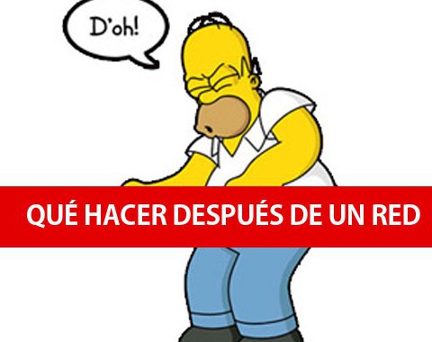 ¿Cómo reaccionar cuándo hay un "red"? Analizar, cerrar posición y empezar de nuevo.