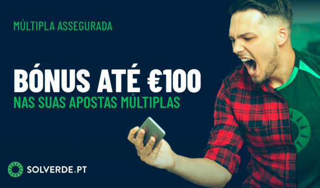 Aposta grátis até 100€ em solverde.pt