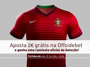 México vs Portugal: ganha uma camisola oficial de Portugal na Offsidebet