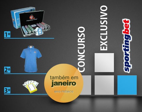 Concurso especial Sportingbet: volume de apostas em Janeiro