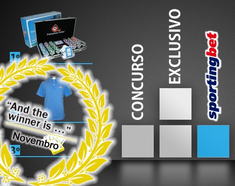 Concurso especial Sportingbet: volume de apostas em Novembro