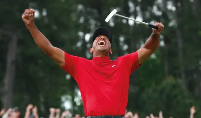 Apuesta vencedora de $85.000 en Tiger Woods en el Masters 2019