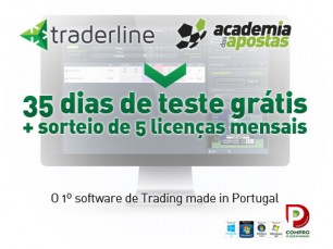 Traderline: 35 dias grátis e sorteio de 5 licenças mensais