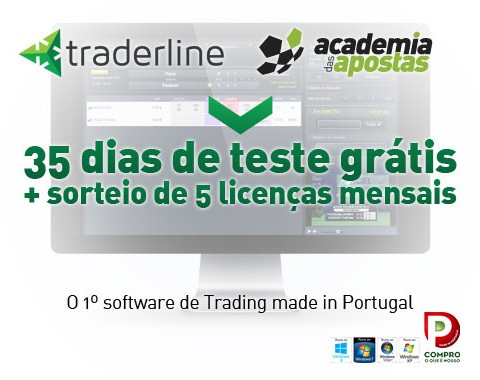 Traderline: 35 dias grátis e sorteio de 5 licenças mensais
