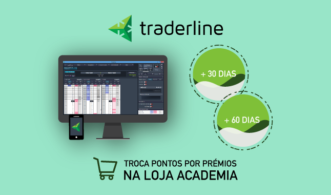 Licença de teste do Traderline na loja Academia até 3 meses