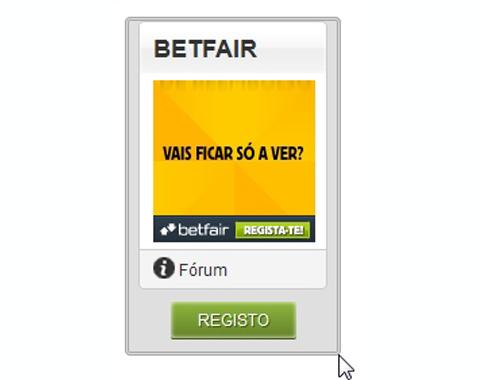 Como abrir conta na Betfair