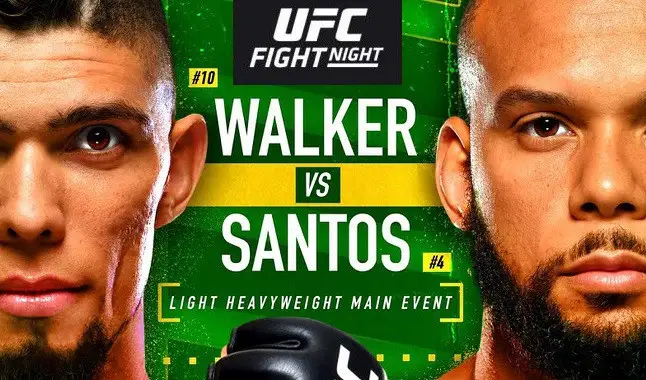 UFC Vegas 38: Santos vs. walker