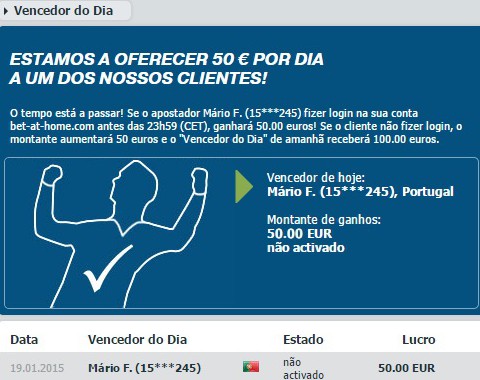 Sabes quem é o Mário? Diz-lhe que acabou de ganhar 50€
