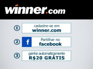 Bonus sem deposito na Winner.com